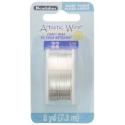 Artistic Wire Copper Wire 0.64 mm - Tarnish-Resistant Silver-Plated x7.3 m