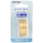 Artistic Wire Brass Wire 0.64 mm - Unfinished, Anti-Tarnish Treated x7.3 m