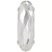 21x7mm Aurora A4161 Set crystal - Long Classical Oval - Rhodium - Crystal x1