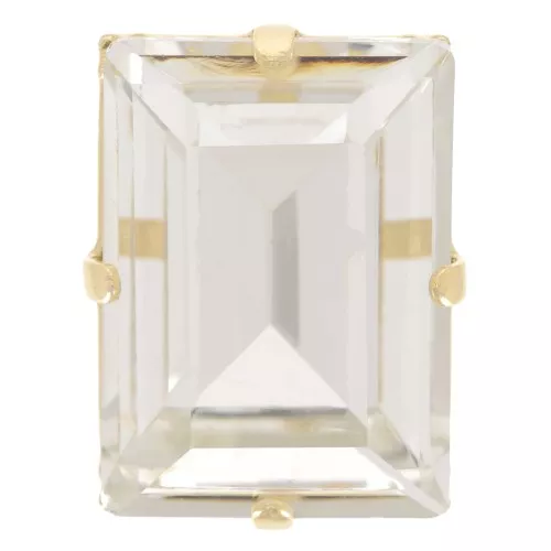 14x10mm Aurora set Crystal A4527 Step Cut Baguette - Gold - Crystal x1