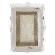 14x10mm Aurora set Crystal A4527 Step Cut Baguette - Rhodium - Crystal x1