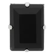 14x10mm Aurora set Crystal A4527 Step Cut Baguette - Rhodium - Rhodié - Jet x1