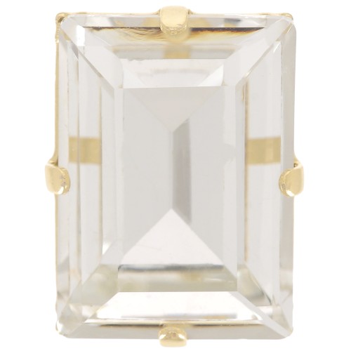 18x13mm Aurora set Crystal A4527 Step Cut Baguette - Gold - Crystal x1