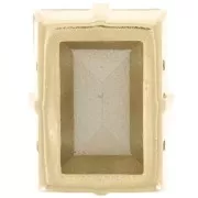 18x13mm Aurora set Crystal A4527 Step Cut Baguette - Gold - Crystal x1