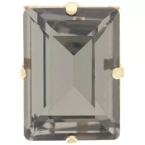 18x13mm Aurora set Crystal A4527 Step Cut Baguette - Gold - Black Diamond x1