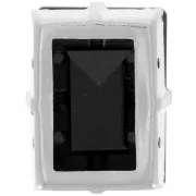 18x13mm Aurora set Crystal A4527 Step Cut Baguette - Rhodium - Jet x1