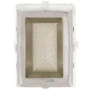 18x13mm Aurora set Crystal A4527 Step Cut Baguette - Rhodium - Black Diamond x1