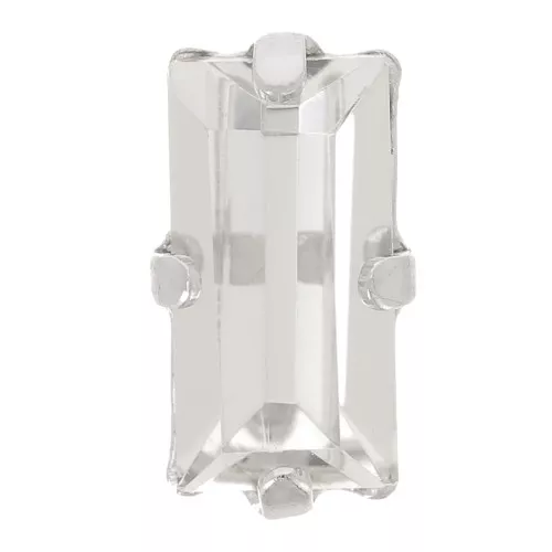 10x5mm Aurora set crystal A4500 baguette - Rhodium - Crystal x1