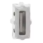 10x5mm Aurora set crystal A4500 baguette - Rhodium - Emerald x1