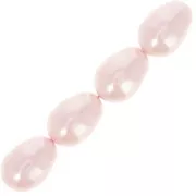Poires nacrées PureCrystal 5821 11x8 mm Rosaline Pearl x5