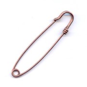 Kilt pin 60mm Old copper color x1|raw }}