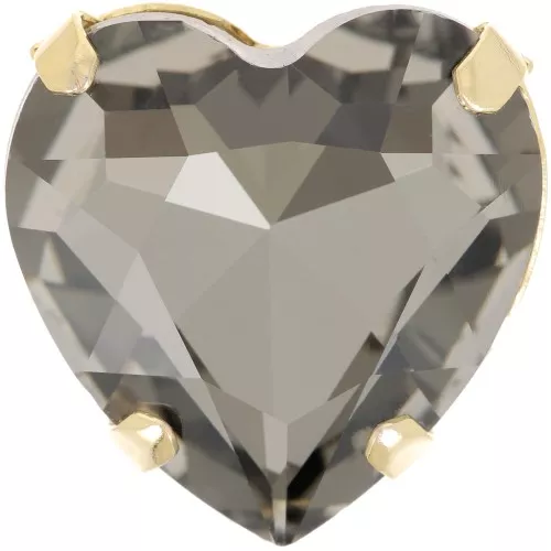 27mm Aurora A4827 Coeur set crystal - Gold Tone - Black Diamond x1