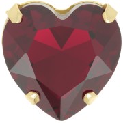 27mm Aurora A4827 Coeur set crystal - Gold Tone - Ruby x1
