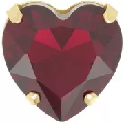 27mm Aurora A4827 Coeur set crystal - Gold Tone - Ruby x1