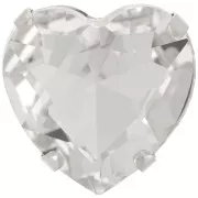 27mm Aurora A4827 Coeur set crystal - Rhodium - Crystal x1