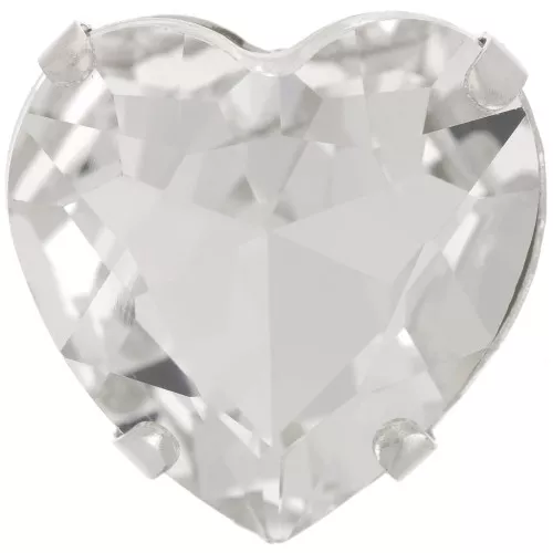 27mm Aurora A4827 Coeur set crystal - Rhodium - Crystal x1