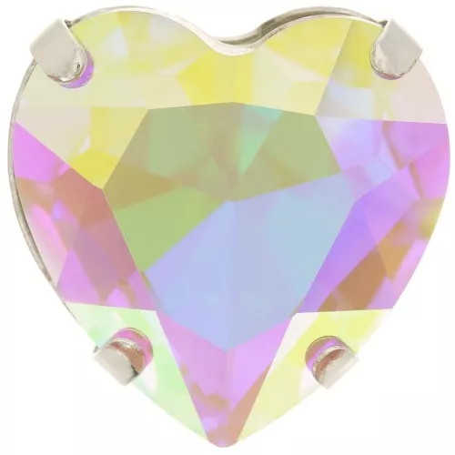 27mm Aurora A4827 Coeur set crystal - Rhodium - Crystal AB x1