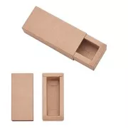 8x2.5x2.5cm Kraft paper box for jewelry - Kraft x1
