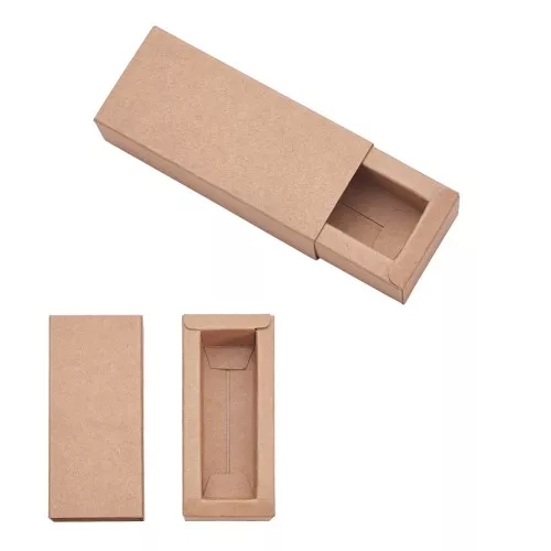 8x2.5x2.5cm Kraft paper box for jewelry - Kraft x1