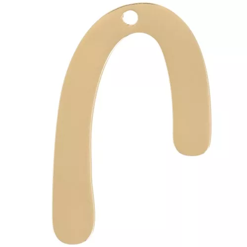 30x19mm 316L stainless steel Design pendant - Gold x1
