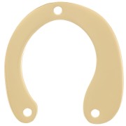 22x21mm Stainless steel 316L U-shaped design spacer - Gold x1