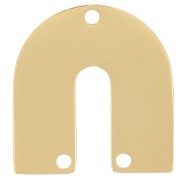 17x16mm Stainless steel 316L U-shaped spacer - Gold x1|raw }}
