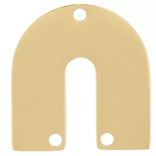 17x16mm Stainless steel 316L U-shaped spacer - Gold x1