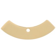 9x24mm Stainless steel 316L Half-circle pendant - Gold x1|raw }}