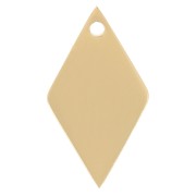 15x8mm Stainless Steel 316L rhombus Charm - Gold Tone x1