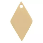 15x8mm Stainless Steel 316L rhombus Charm - Gold Tone x1
