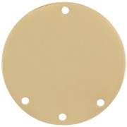 20mm Stainless steel 316L Round 3-hole pendant - Gold x1