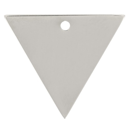 15x13mm 316L Stainless Steel Triangle Charm x1