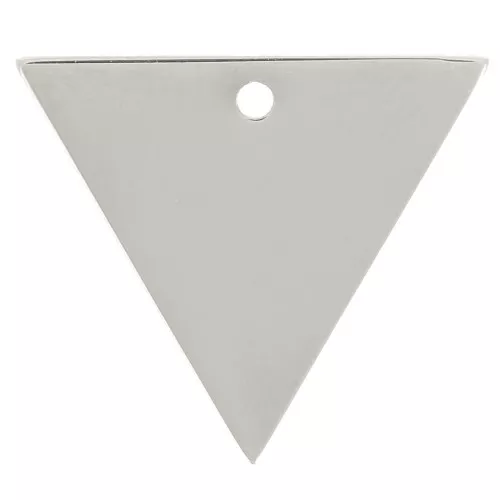 15x13mm 316L Stainless Steel Triangle Charm x1