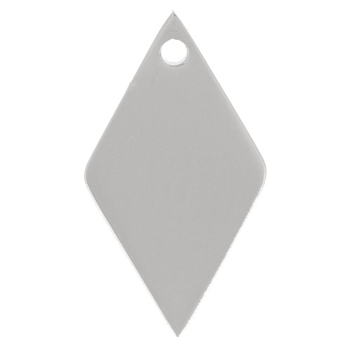 15x8mm Stainless steel 316L rhombus charm x1
