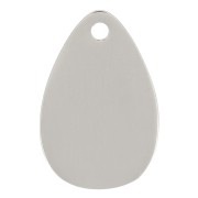 12x8mm Stainless Steel 316L Drop Charm x1|raw }}