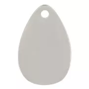 12x8mm Stainless Steel 316L Drop Charm x1