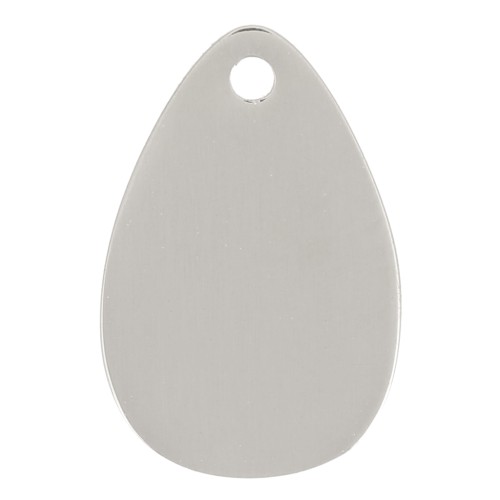 12x8mm Stainless Steel 316L Drop Charm x1