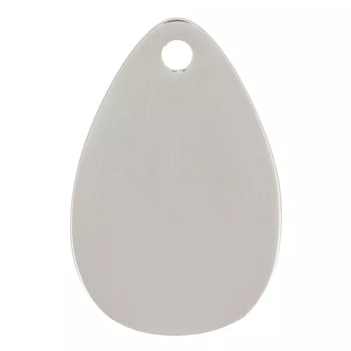 12x8mm Stainless Steel 316L Drop Charm x1