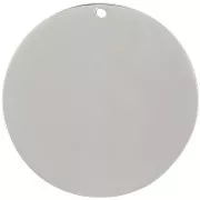 25mm 316L Stainless Steel Round Pendant x1