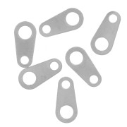 8x4 mm oval clasp fasteners - 304 stainless steel x10