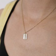 1.4mm Stainless steel 316L cable chain mesh choker - Gold Tone x48cm