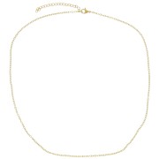 1.6mm Stainless steel 316L cable mesh choker - Gold Tone x48cm