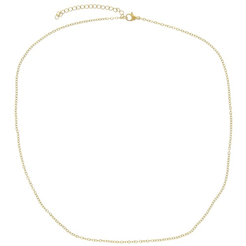1.6mm Stainless steel 316L cable mesh choker - Gold Tone x48cm
