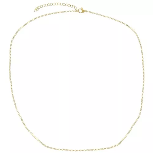 1.6mm Stainless steel 316L cable mesh choker - Gold Tone x48cm