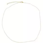 1.8mm 316L Stainless Steel Rombo Mesh Choker - Gold Tone x48cm