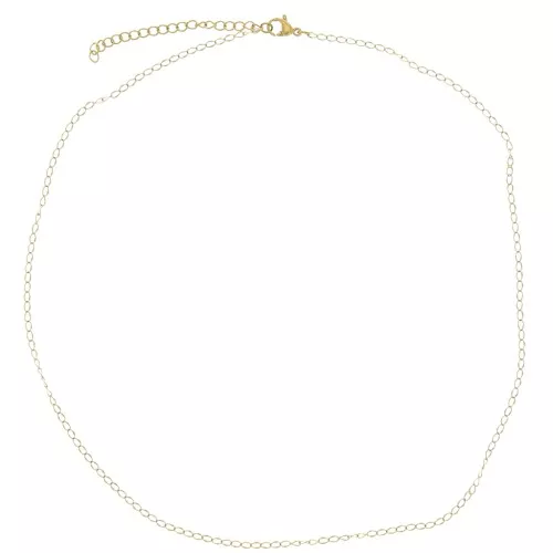 1.8mm 316L Stainless Steel Rombo Mesh Choker - Gold Tone x48cm