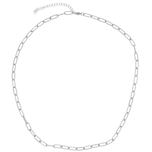 4mm 316L stainless steel Rectangle mesh choker x48cm