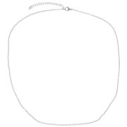 1.2mm 316L stainless steel cable mesh choker x48cm