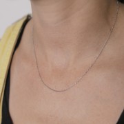 1.2mm 316L stainless steel cable mesh choker x48cm