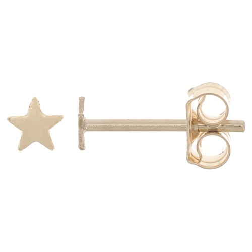 3mm Mini Star earstuds - Gold Filled x2